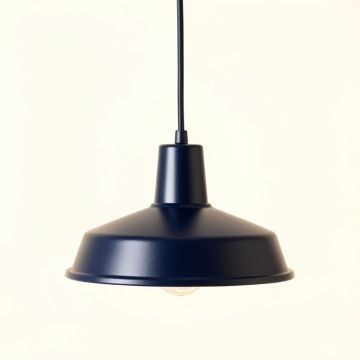Slate Branch Pendant Light Suspended From One Plain Cable - Navy (synthetic illustration; no displayed measurements)