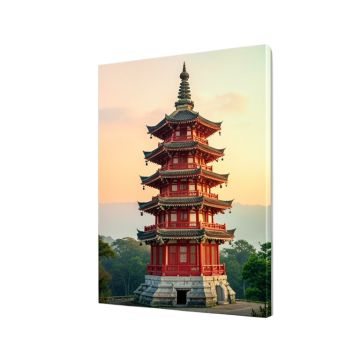 Good Fortune Pagoda By Elena Ray Graphic Art On Wrapped Canvas