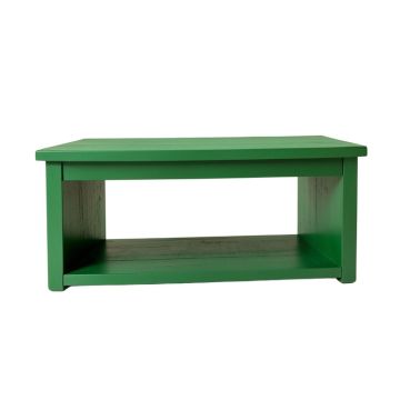 Pine Crest Narrow Outdoor Storage Bench - Green