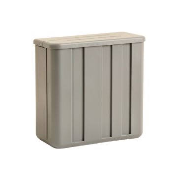 Reed Brook Narrow Outdoor Storage Bench - Gray