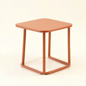 Wren Branch Compact Balcony Table - Terracotta (synthetic illustration; no displayed measurements)