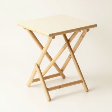 Sage Crest Compact Balcony Table - Cream (synthetic illustration; no displayed measurements)