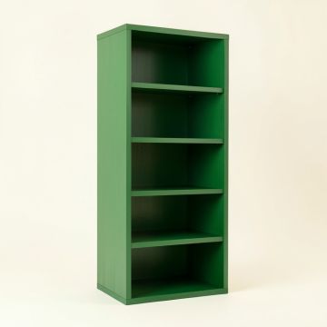 Field Bend Narrow Cubby Tower - Green (synthetic illustration; no displayed measurements)
