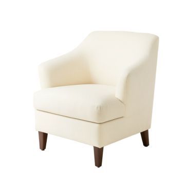 Mellery Upholstered Parsons Chair In Cream (synthetic illustration; no displayed measurements)