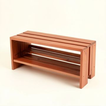 Dune Dell Shoe Storage Bench - Terracotta (synthetic illustration; no displayed measurements)