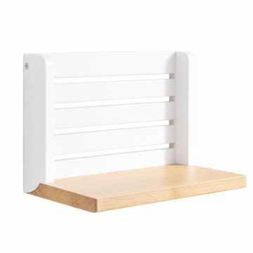 Hill Crest Wall-Mounted Entryway Organizer Shelf - White