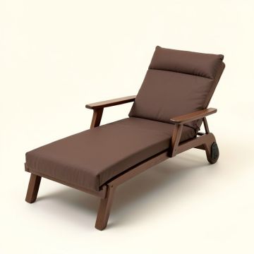 Chakotay Outdoor Reclining Chaise Lounge With Cushion (synthetic illustration; no displayed measurements)