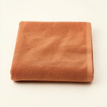 Maple Arc Bath Towel - Terracotta (synthetic illustration; no displayed measurements)