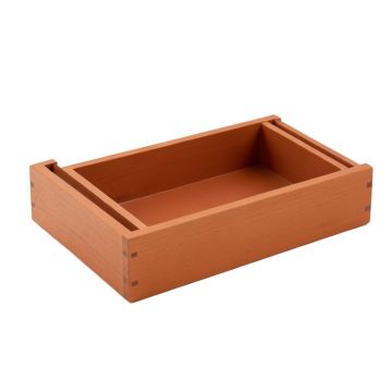 Linden Bend Empty Pantry Drawer Organizer Insert - Terracotta (synthetic illustration; no displayed measurements)