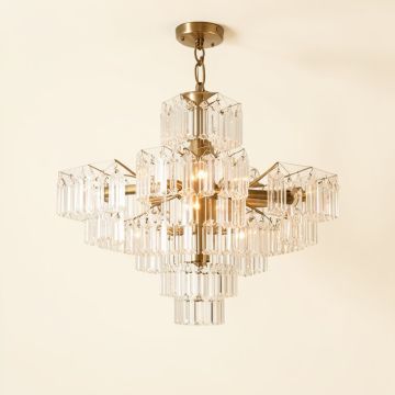 Elkins Unique Statement Tiered Chandelier (synthetic illustration; no displayed measurements)