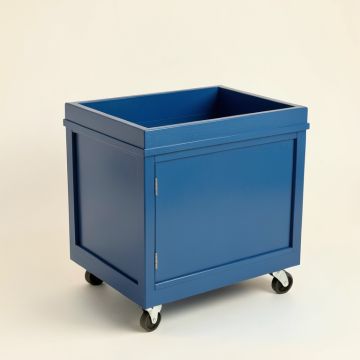 Summit Bridge Empty Rolling Workshop Cart - Blue (synthetic illustration; no displayed measurements)