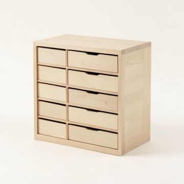 Willow Dale Small-Parts Storage Drawer Cabinet - Beige (synthetic illustration; no displayed measurements)
