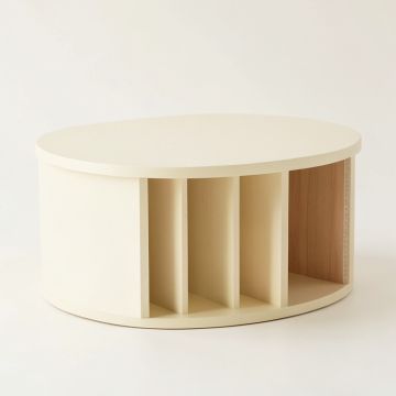 Maple Bridge Shoe Storage Bench - Cream (synthetic illustration; no displayed measurements)