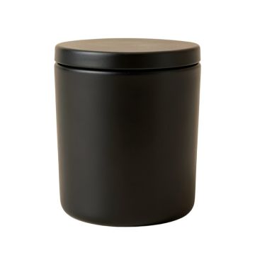 Meadow Bluff Storage Canister With Lid - Black