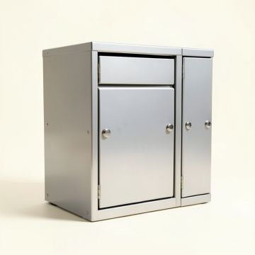 High Security 3 Door Front Load 4C Horizontal Mail Center (synthetic illustration; no displayed measurements)