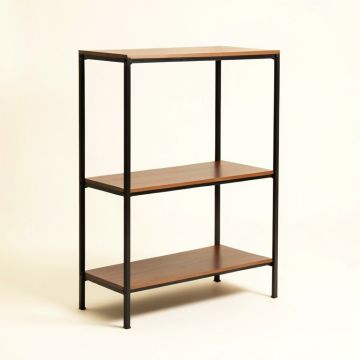 Clemons 70.8 '' H X 48 '' W Steel Etagere Bookcase (synthetic illustration; no displayed measurements)