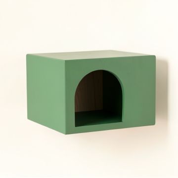 Holly Bend Wall-Mounted Cat Perch - Green (synthetic illustration; no displayed measurements)