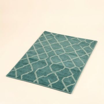 Briaca Geometric Teal Indoor/Outdoor Area Rug (synthetic illustration; no displayed measurements)