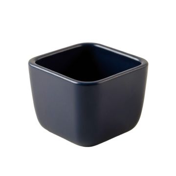 Stone Arc Empty Railing Planter With Integral Brackets - Navy