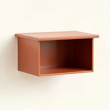 Juniper Arc Wall-Mounted Shelf - Terracotta (synthetic illustration; no displayed measurements)