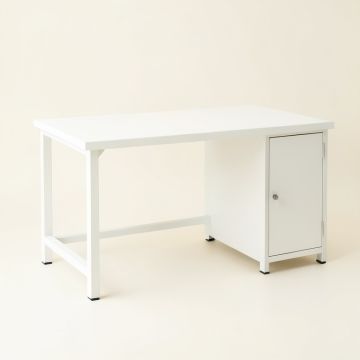 Briar Dell Empty Workshop Workbench - White (synthetic illustration; no displayed measurements)