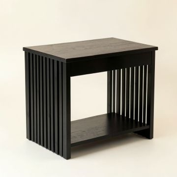 Slate Bluff Small Writing Desk - Black (synthetic illustration; no displayed measurements)