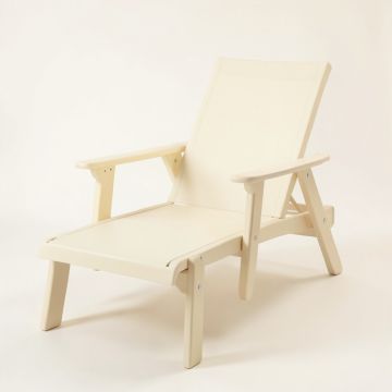Bay Dell Outdoor Lounge Chair - Cream (synthetic illustration; no displayed measurements)