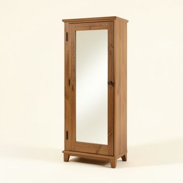 Aganlane Free Standing Jewelry Armoire With Mirror (synthetic illustration; no displayed measurements)