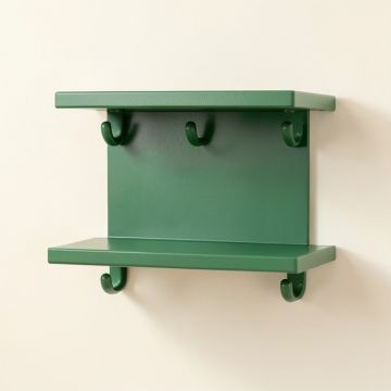 Pine Dale Wall-Mounted Entryway Organizer Shelf - Green (synthetic illustration; no displayed measurements)