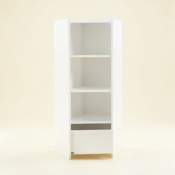 River Bluff Narrow Cubby Tower - White (synthetic illustration; no displayed measurements)
