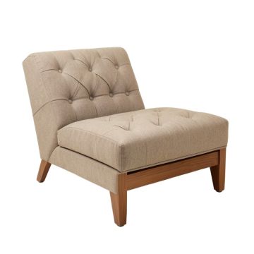 Georgeana Tufted Armless Chaise Lounge