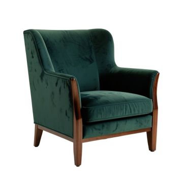 Dowland 26 '' Wide Velvet Wingback Chair