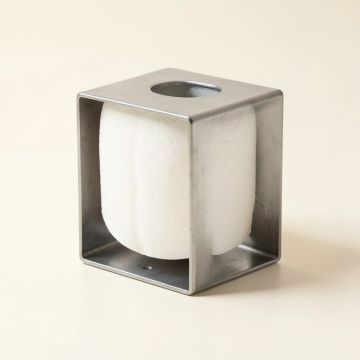 Free Square Base Toilet Paper Holder (synthetic illustration; no displayed measurements)