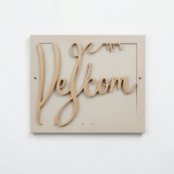 Holmestrand In-A-Word `` Welcome '' Wall Décor (synthetic illustration; no displayed measurements)