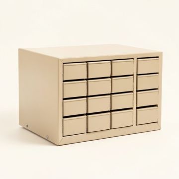 Pine Dell Small-Parts Storage Drawer Cabinet - Beige (synthetic illustration; no displayed measurements)