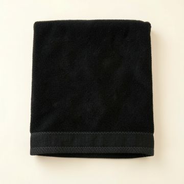 Moss Dale Bath Towel - Black (synthetic illustration; no displayed measurements)