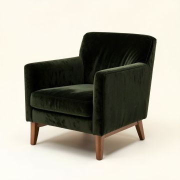 Weitzman 30.3 '' Wide Velvet Armchair (synthetic illustration; no displayed measurements)