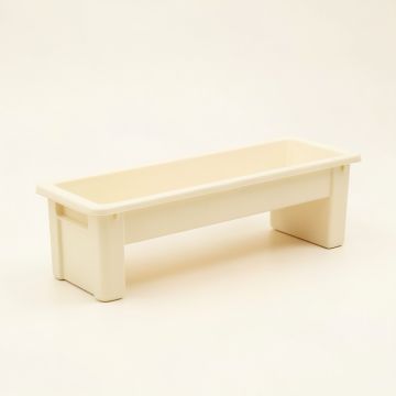 Juniper Dale Narrow Outdoor Storage Bench - Ivory (synthetic illustration; no displayed measurements)