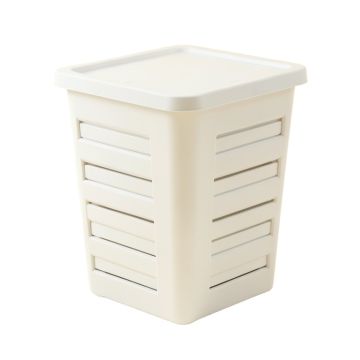 Harbor Branch Closed Garden Compost Bin - White (synthetic illustration; no displayed measurements)