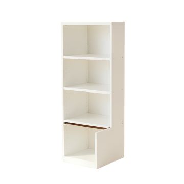 Fern Dell Narrow Cubby Tower - White