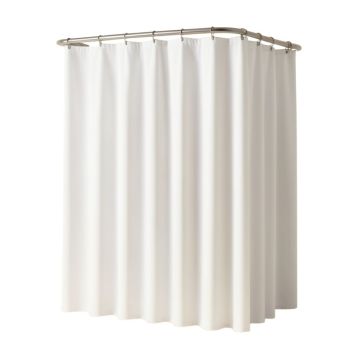 Escarpita Mildew Resist Plastic Solid Shower Curtain Liner