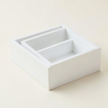 Willow Bend Empty Pantry Drawer Organizer Insert - White (synthetic illustration; no displayed measurements)