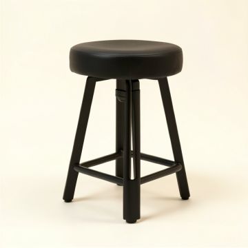 Adjustable Bar Stool In Black (synthetic illustration; no displayed measurements)