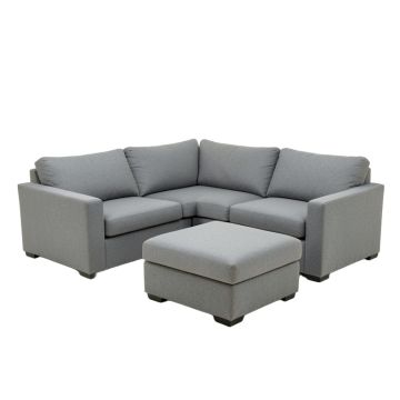 Bado 123.5 '' Wide Reversible Modular Corner Sectional With Ottoman