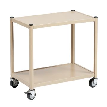Holly Brook Empty Rolling Workshop Cart - Beige