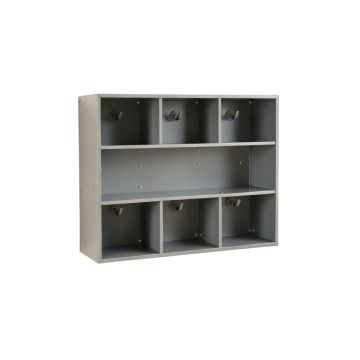River Dale Wall-Mounted Entryway Organizer Shelf - Gray
