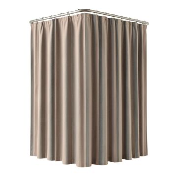 Campanella 100 % Cotton Striped Single Shower Curtain