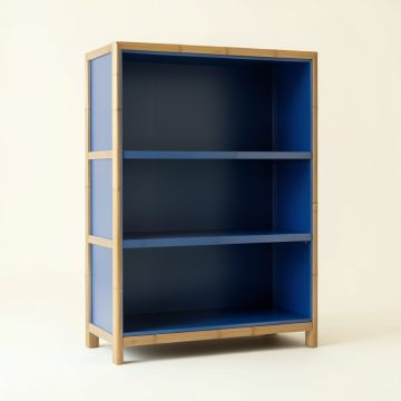 Hill Bluff Freestanding Bookcase - Blue (synthetic illustration; no displayed measurements)