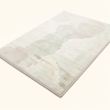 Powell White Abstract Area Rug (synthetic illustration; no displayed measurements)