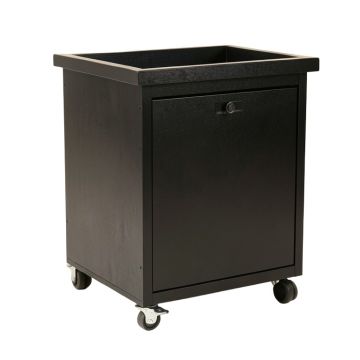 Moss Dale Empty Rolling Workshop Cart - Black